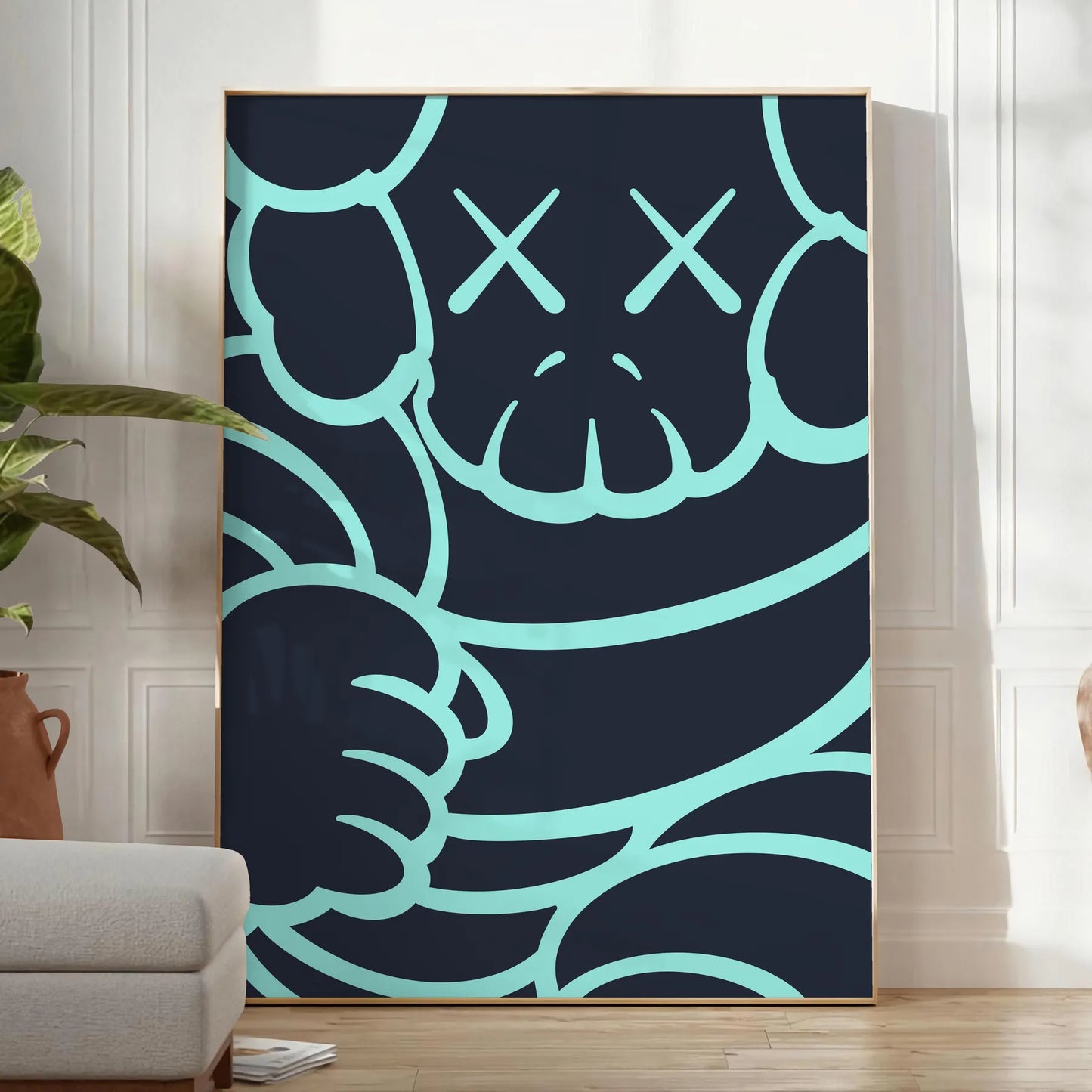 wild energy Hyperbeast black blue poster perfect space dynamic statement unique artwork ideal gift enthusiasts bold wall art frame style