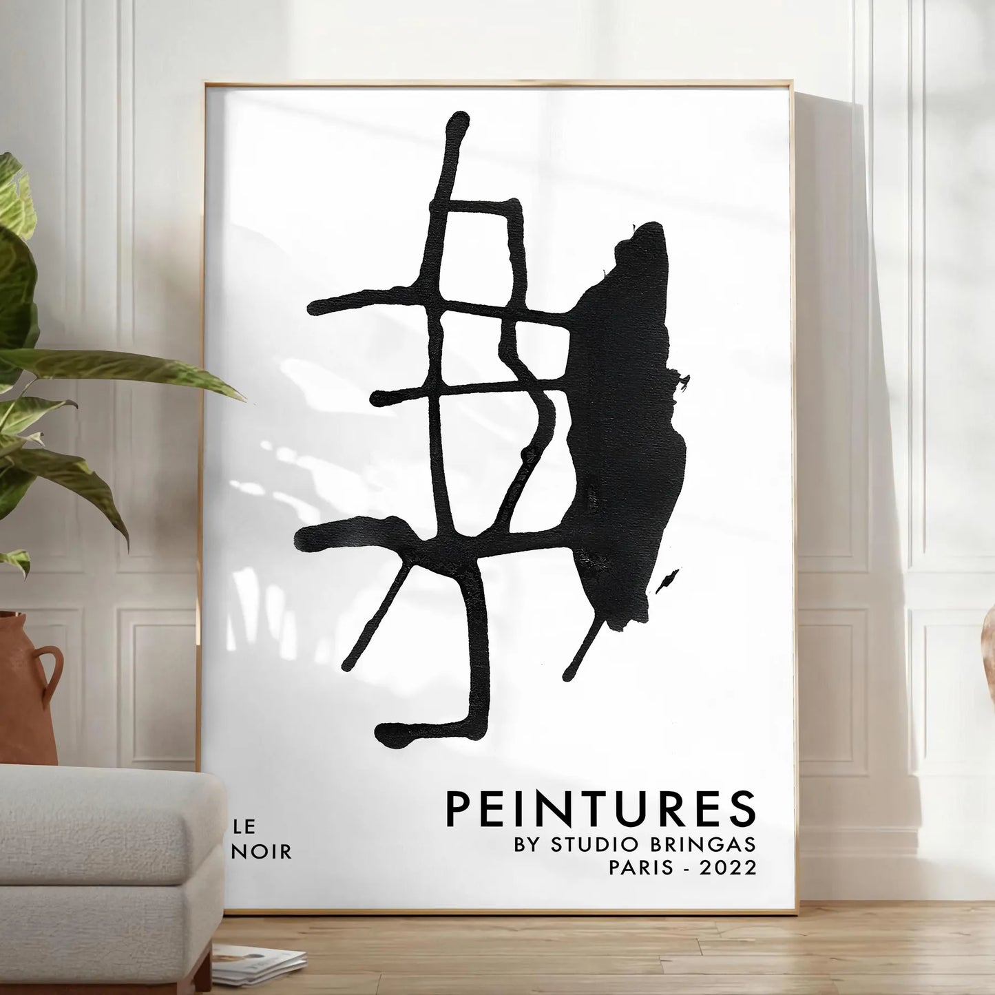 bold elegance Lenoirno Maximalist Poster black white captivating wall art sophisticated touch space perfect gift popular sizes A4 cm A0 decor today