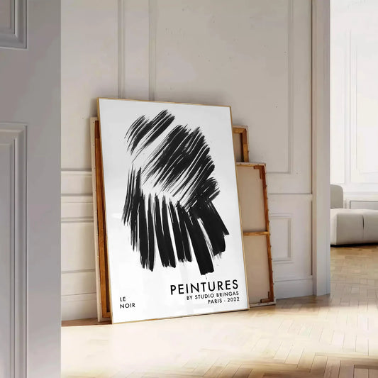 allure LenoirNoPoster maximalist poster black blue hues bold wall art piece perfect drama space unique gift available multiple sizes A4 cm A0