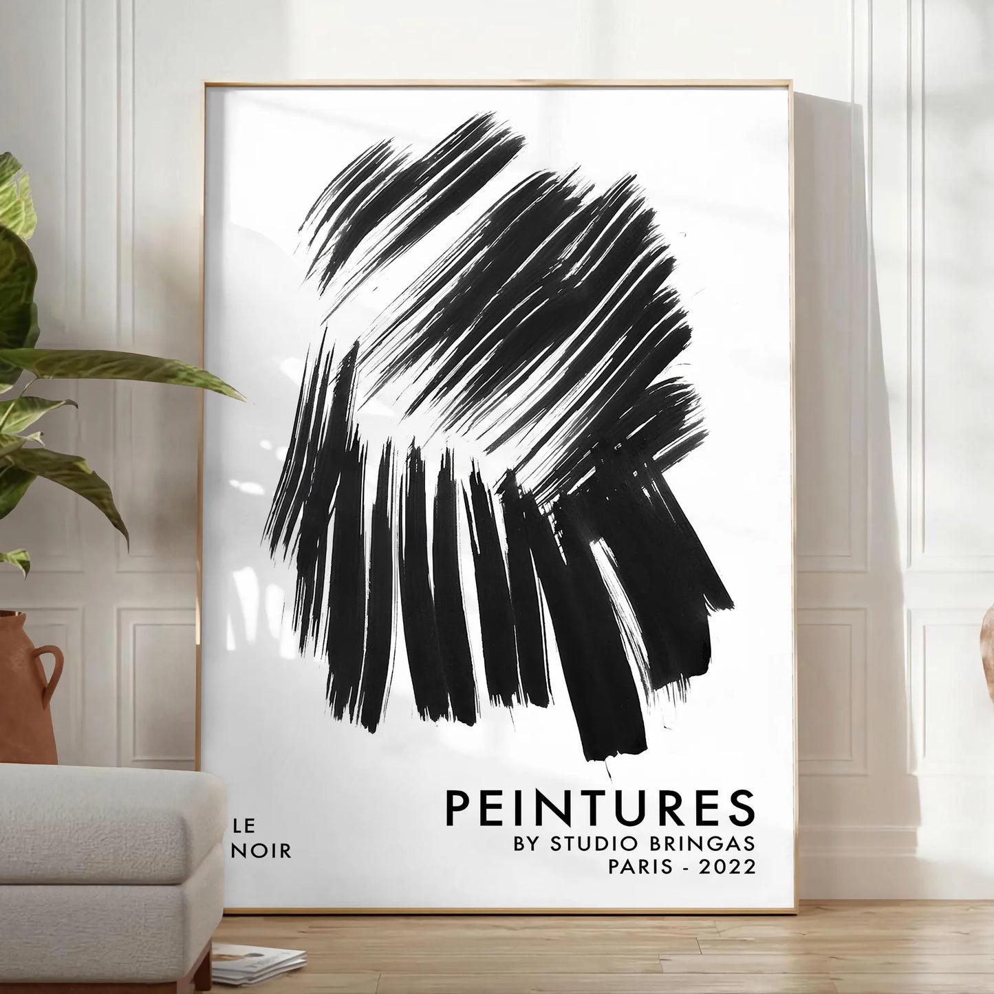 allure LenoirNoPoster maximalist poster black blue hues bold wall art piece perfect drama space unique gift available multiple sizes A4 cm A0